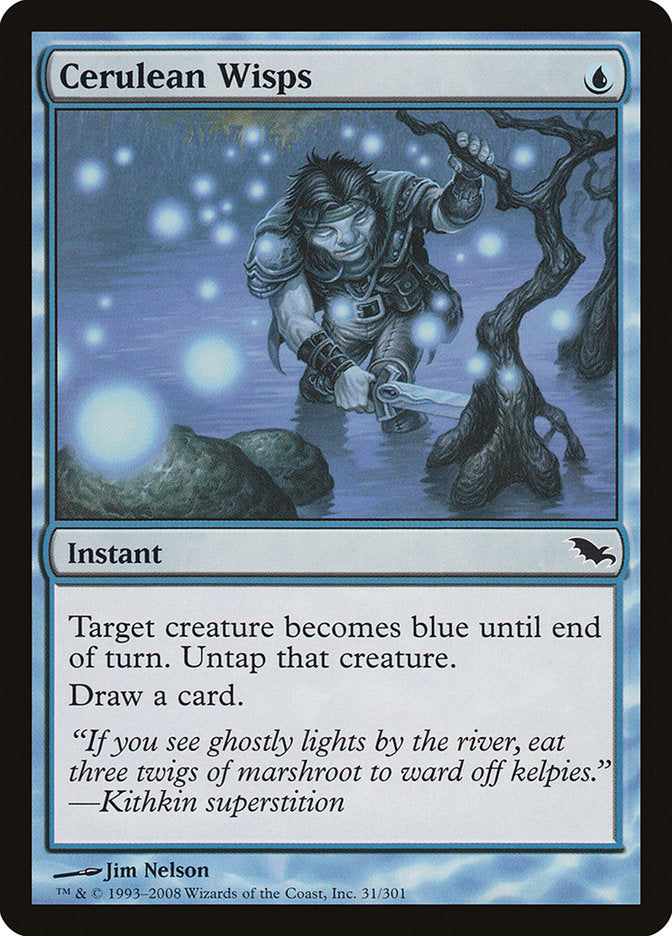 Cerulean Wisps, Shadowmoor Card Art