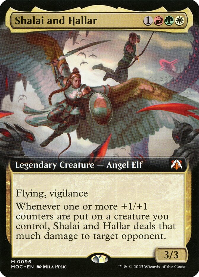 Shalai and Hallar, March of the machine commander Card Art