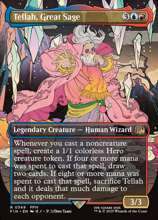 Tellah, Great Sage, Final fantasy Card Art