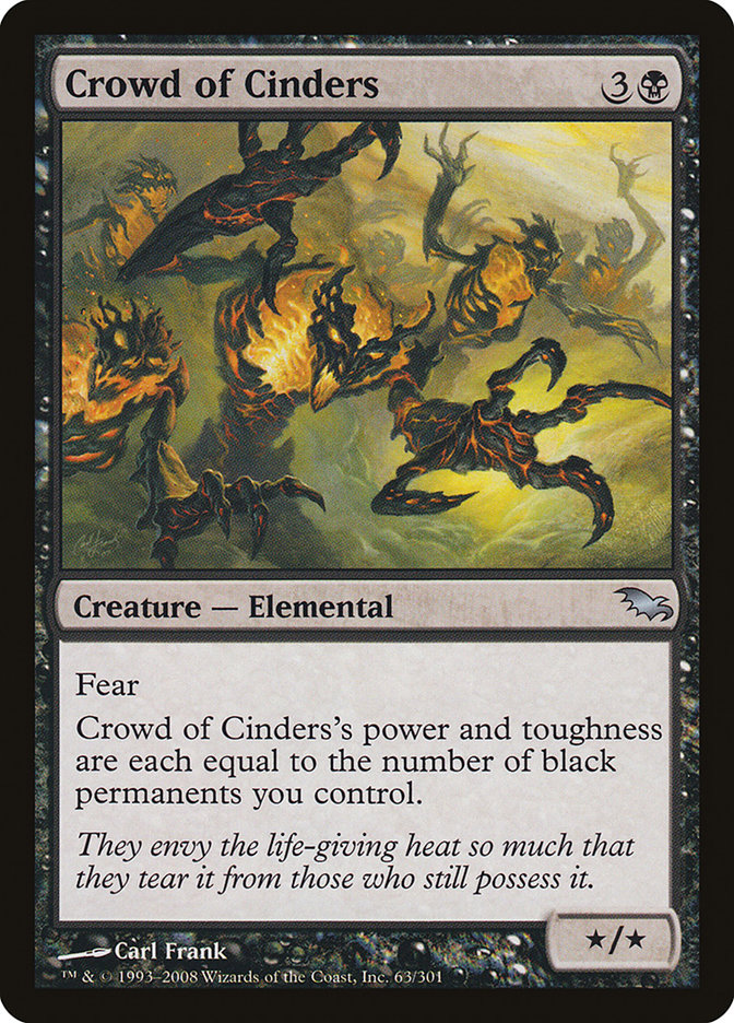 Crowd of Cinders, Shadowmoor Card Art