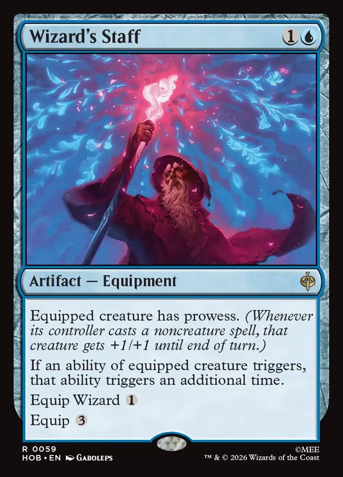 Wizard's Staff, The Hobbit Card Art