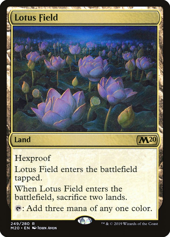 Lotus Field, Core Set 2020 Card Art