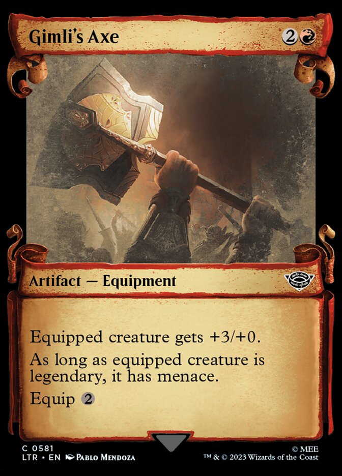 Gimli's Axe, The lord of the rings: tales of middle-earth Card Art