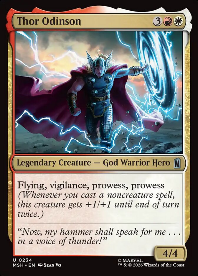 Thor Odinson, Marvel Super Heroes Card Art