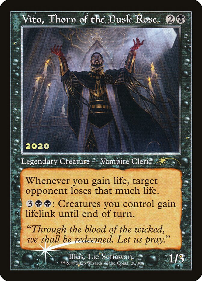 Vito, Thorn of the Dusk Rose, 30th anniversary play promos Card Art