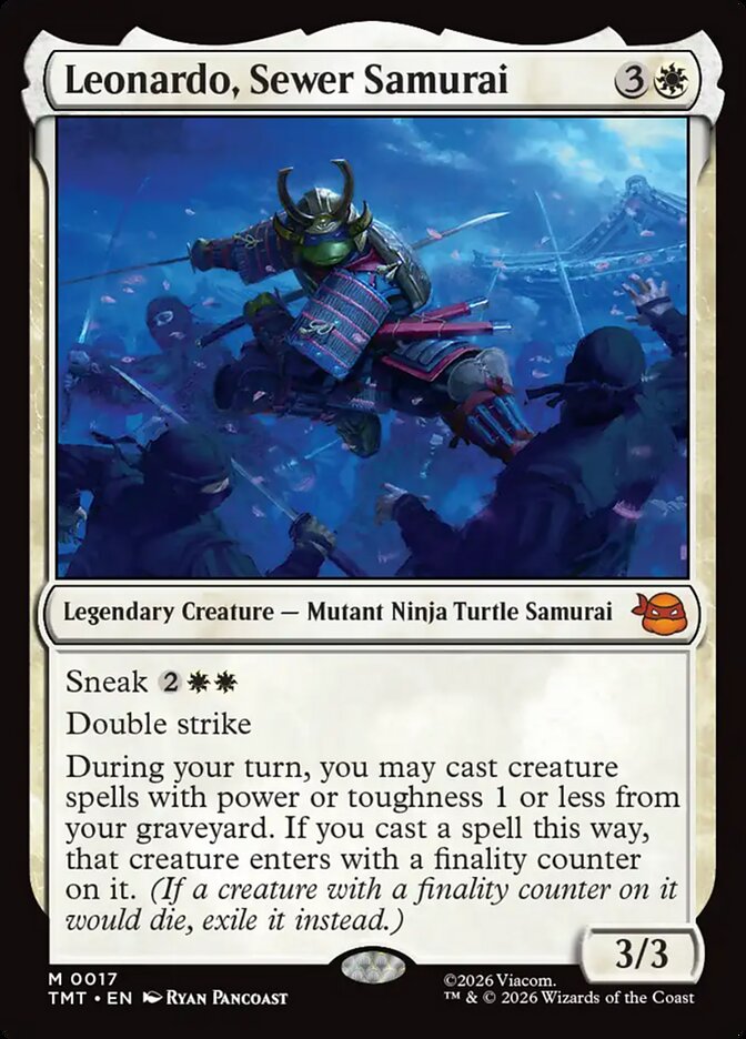 Leonardo, Sewer Samurai, Teenage Mutant Ninja Turtles Card Art
