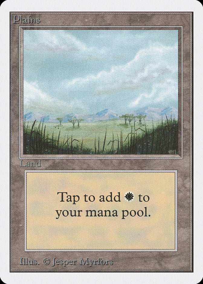 Plains, Unlimited edition Card Art