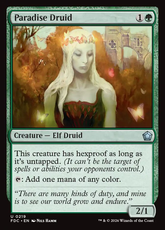 Paradise Druid, Foundations Commander Card Art