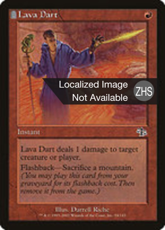 Lava Dart, Judgment Card Art