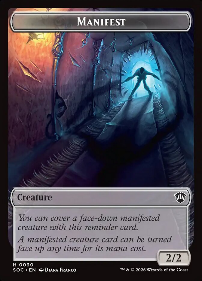 Manifest, Secrets Of Strixhaven Commander Tokens Card Art