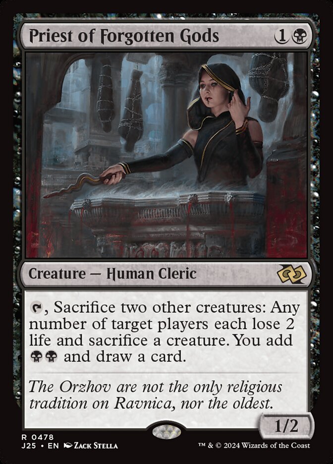 Priest of Forgotten Gods, Foundations Jumpstart Card Art