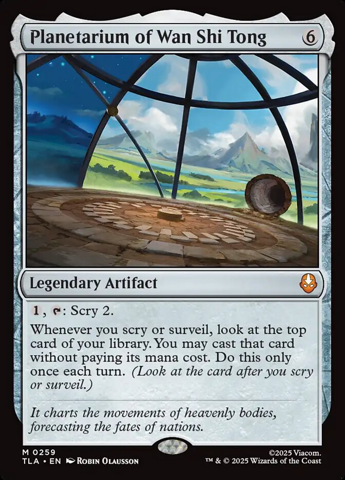 Planetarium of Wan Shi Tong, Avatar: The Last Airbender Card Art