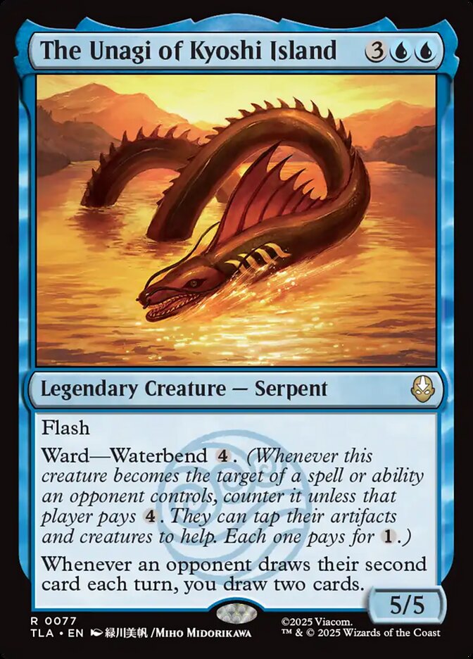 The Unagi of Kyoshi Island, Avatar: The Last Airbender Card Art