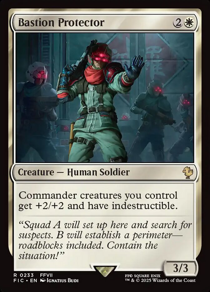 Bastion Protector, Final fantasy commander Card Art