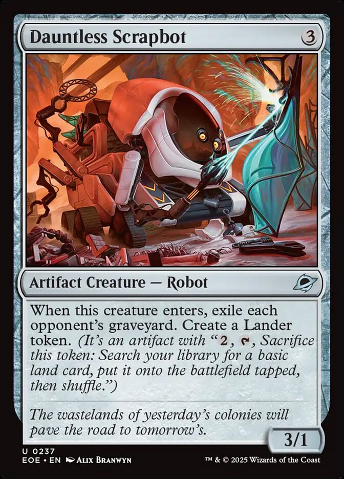Dauntless Scrapbot, Edge Of Eternities Card Art