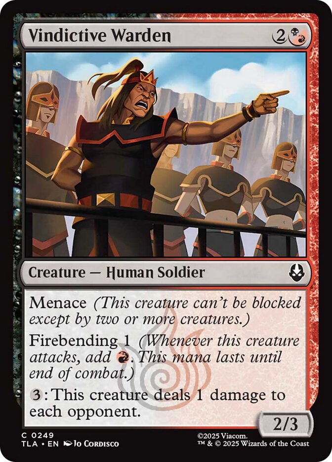 Vindictive Warden, Avatar: The Last Airbender Card Art
