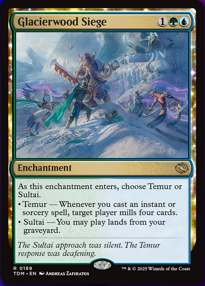 Glacierwood Siege, Tarkir: dragonstorm Card Art