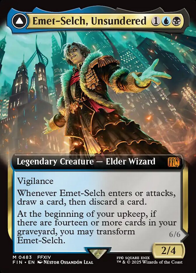 Emet-Selch, Unsundered // Hades, Sorcerer of Eld, Final Fantasy Card Art