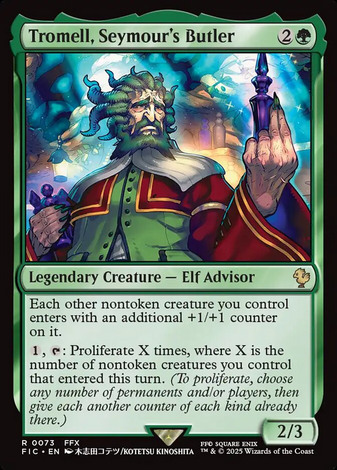 Tromell, Seymour's Butler, Final fantasy commander Card Art