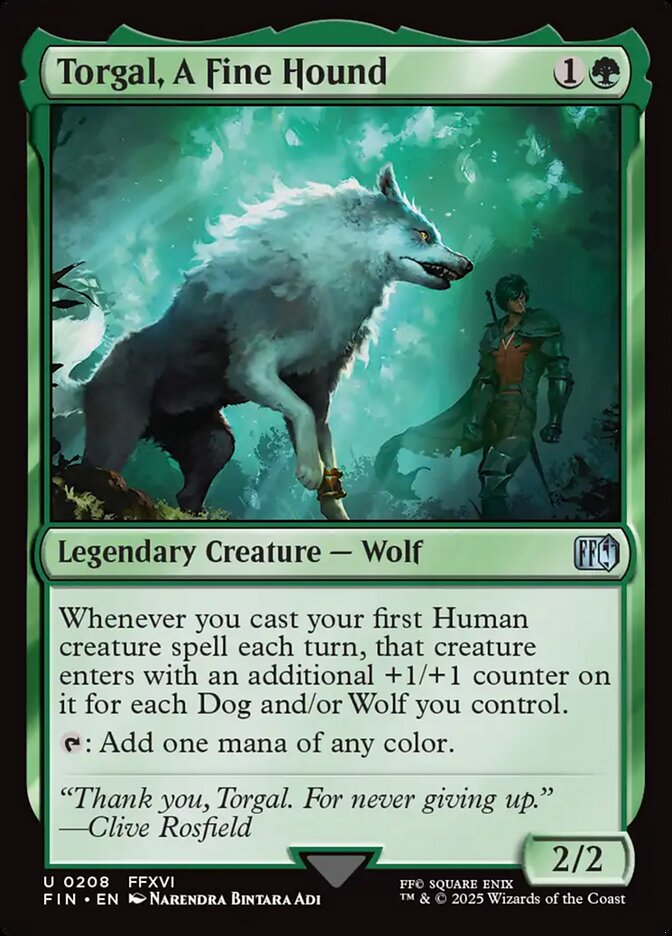 Torgal, A Fine Hound, Final fantasy Card Art