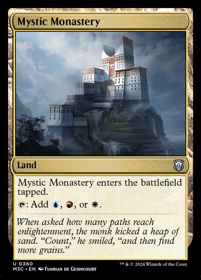 Mystic Monastery, Modern horizons 3 commander Card Art