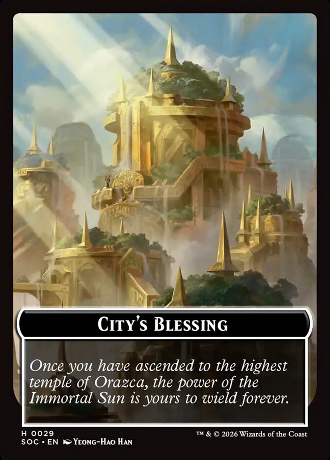 City's Blessing, Secrets Of Strixhaven Commander Tokens Card Art