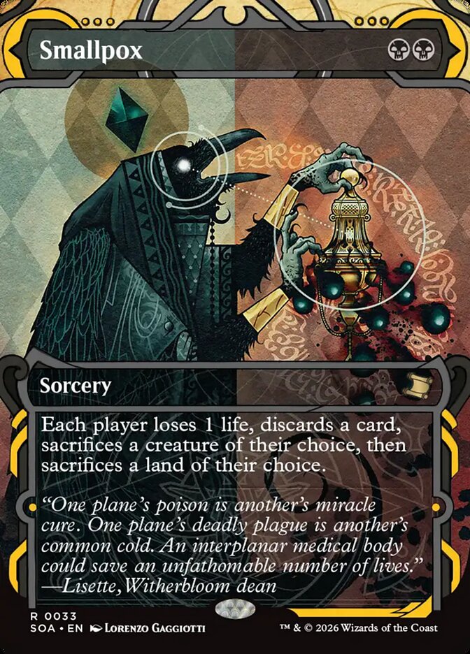 Smallpox, Secrets Of Strixhaven Mystical Archive Card Art