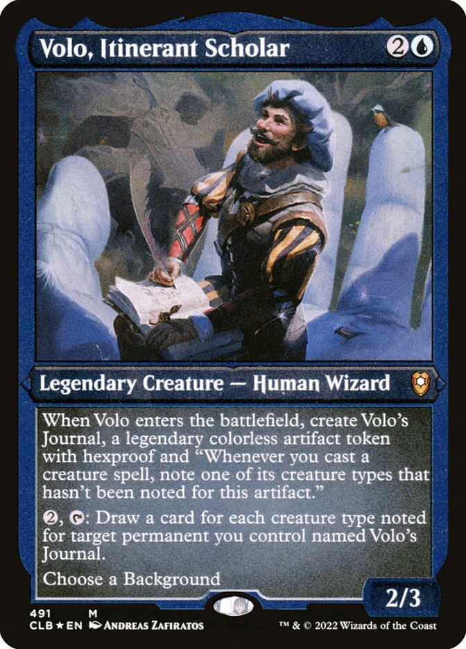 Volo, Itinerant Scholar - Etched Foil