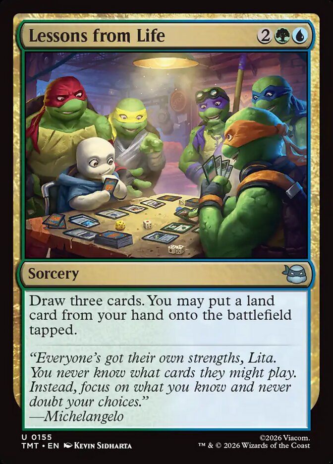 Lessons from Life, Teenage Mutant Ninja Turtles Card Art