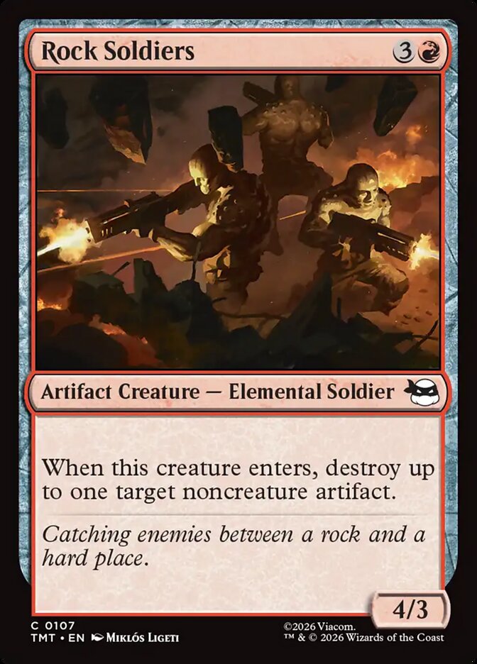 Rock Soldiers, Teenage Mutant Ninja Turtles Card Art