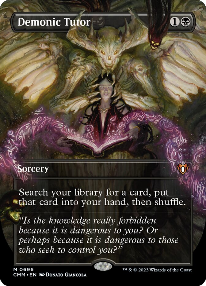 Demonic Tutor, Commander Masters Card Art