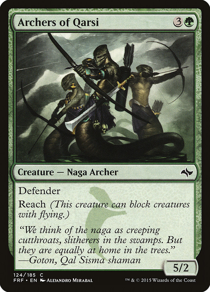 Archers of Qarsi, Fate reforged Card Art