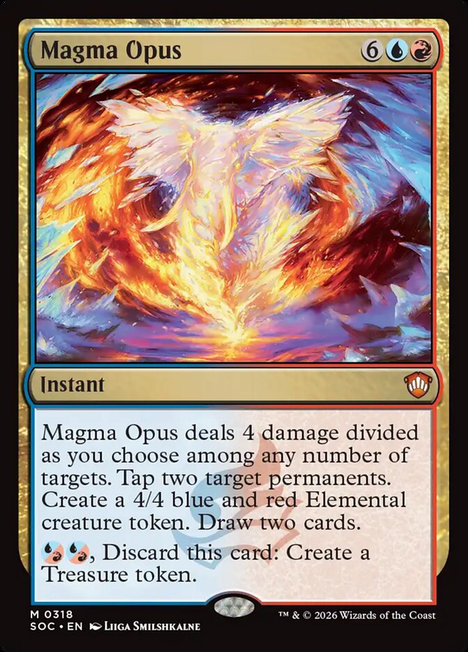 Magma Opus, Secrets Of Strixhaven Commander Card Art