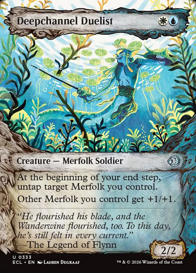 Deepchannel Duelist, Lorwyn Eclipsed Card Art