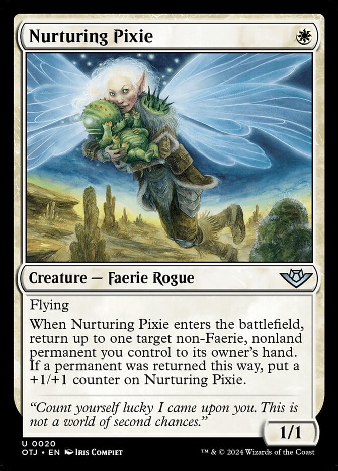 Nurturing Pixie, Outlaws of thunder junction Card Art