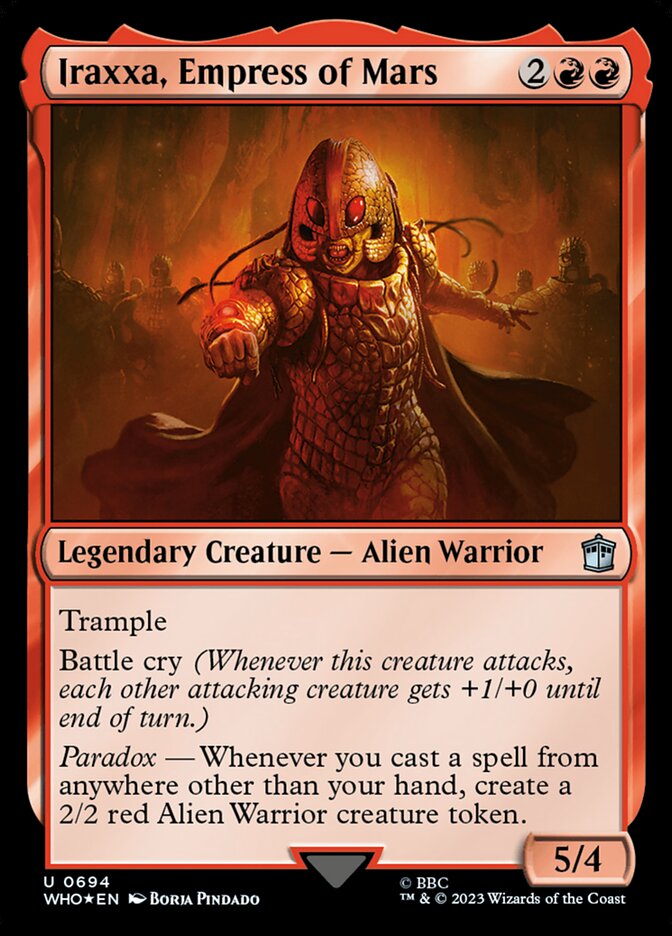Iraxxa, Empress of Mars, Doctor Who Card Art
