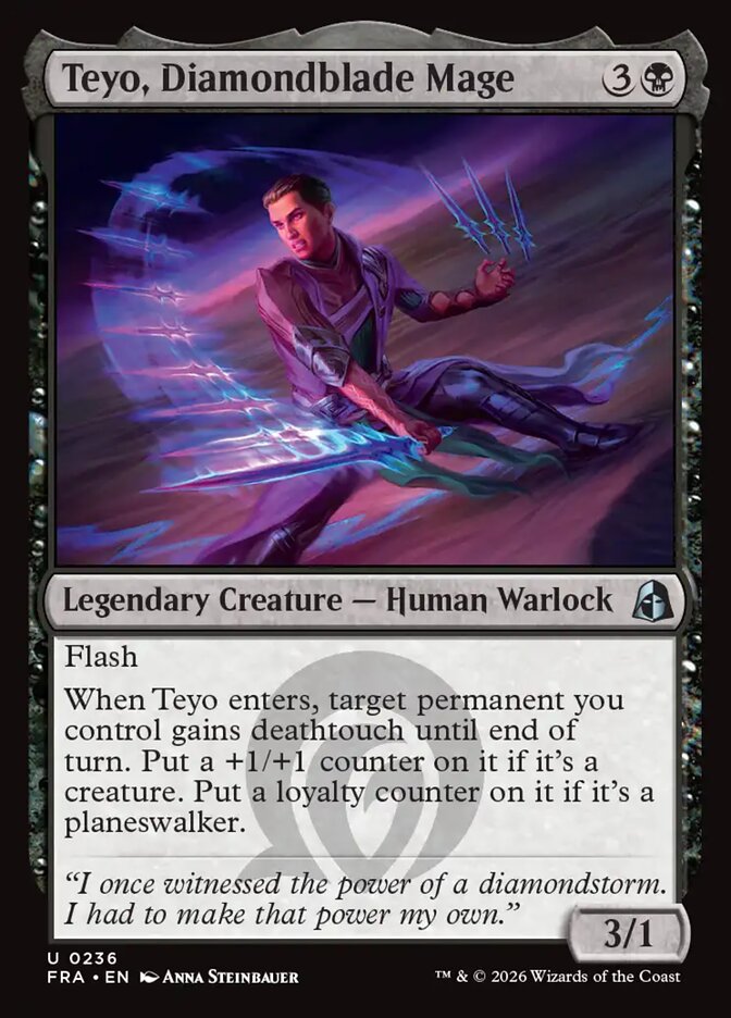 Teyo, Diamondblade Mage, Reality Fracture Card Art
