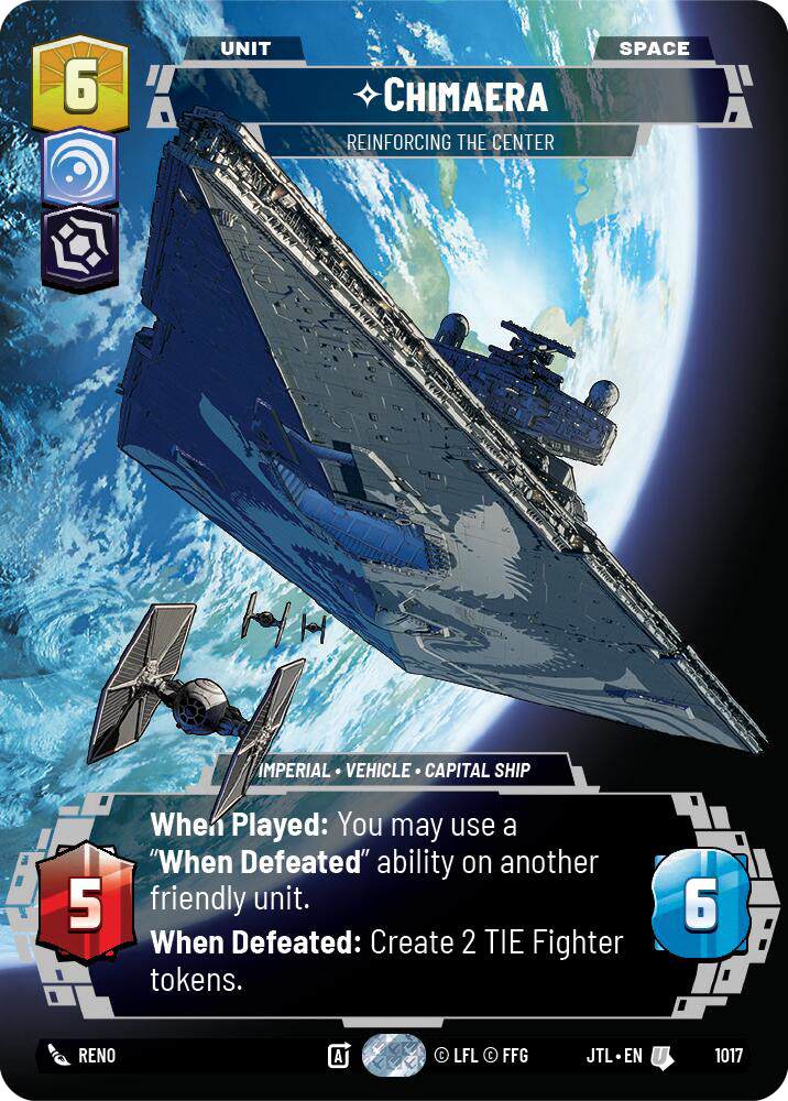 Chimaera, Reinforcing the Center, Jump to Lightspeed Card Art