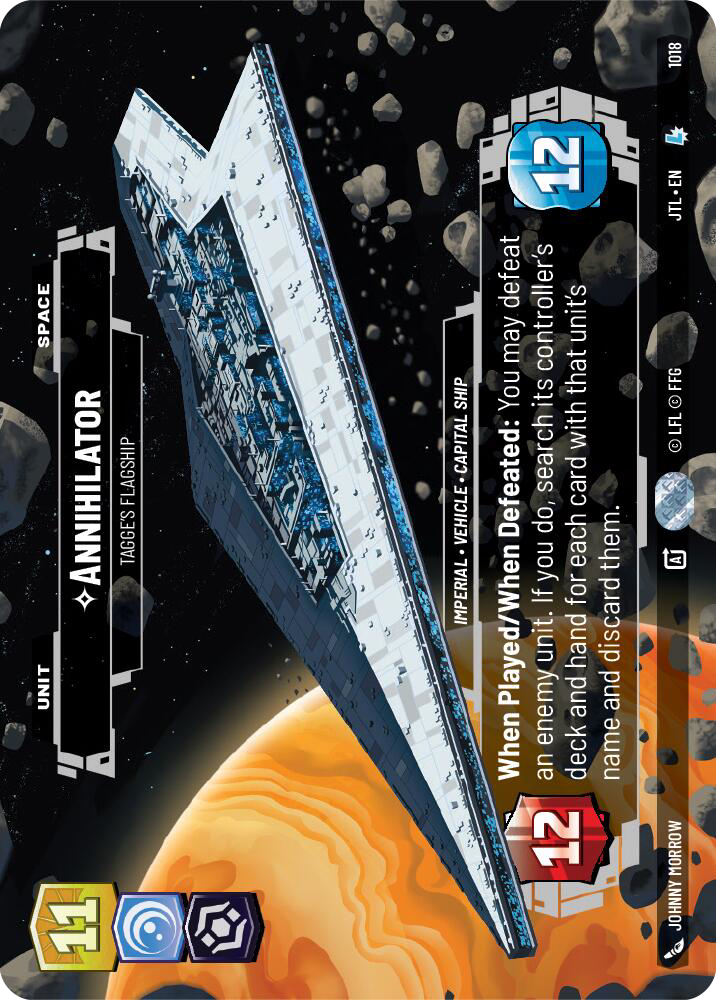 Annihilator, Tagge's Flagship, Jump to Lightspeed Card Art