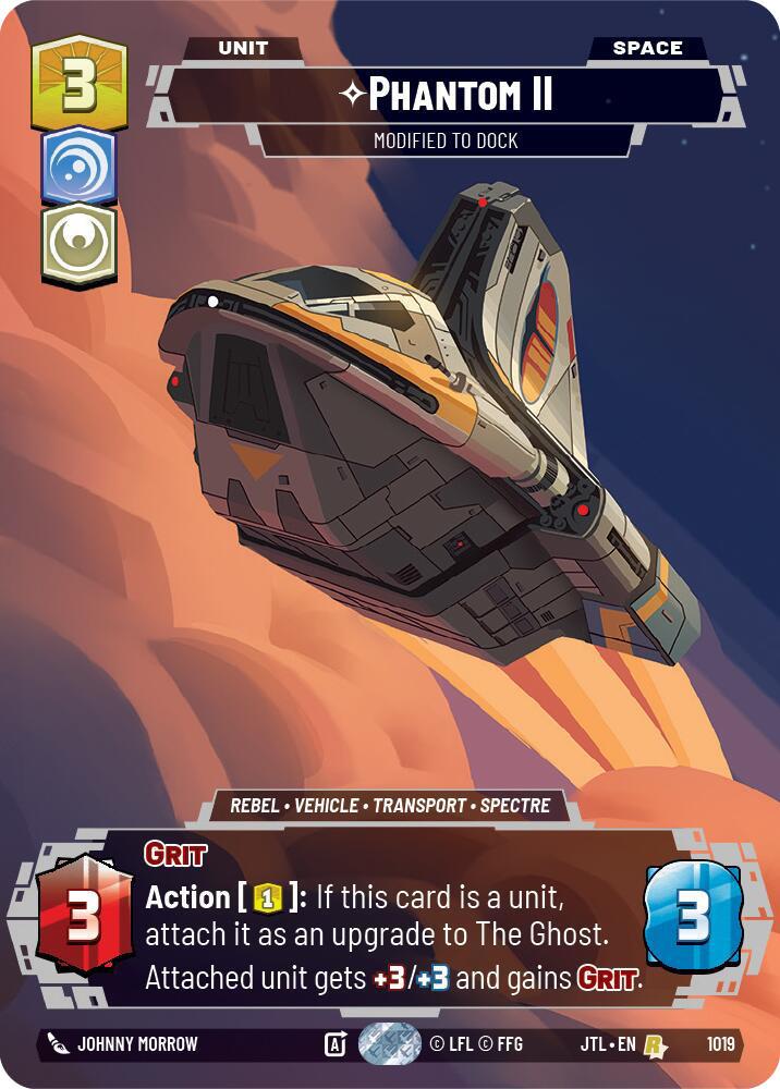 Phantom II, Modified to Dock, Jump to Lightspeed Card Art