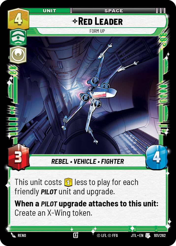 Red Leader, Form Up, Jump to Lightspeed Card Art