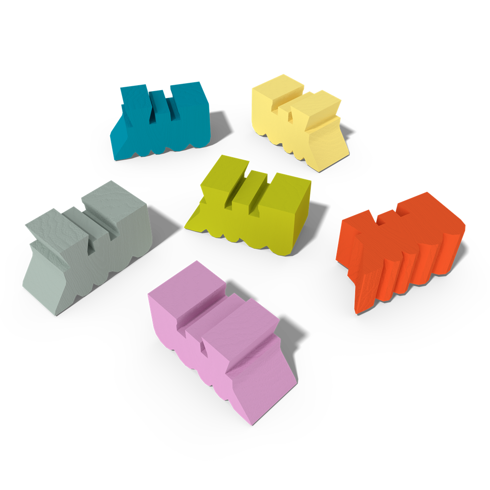 Age Of Steam: Deluxe - Wooden Locomotives (set of 150)