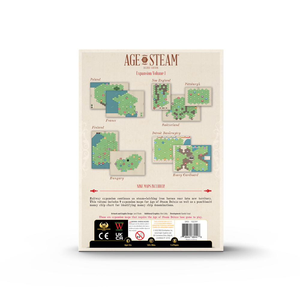 Age Of Steam: Deluxe - Expansion - Volume I