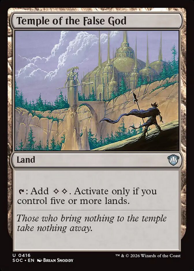 Temple of the False God, Secrets Of Strixhaven Commander Card Art