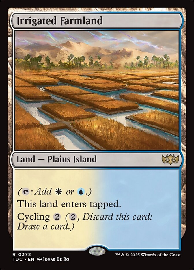 Irrigated Farmland, Tarkir: Dragonstorm Commander Card Art