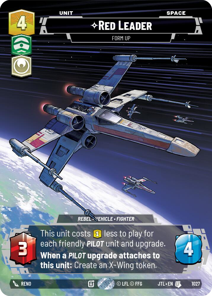 Red Leader, Form Up, Jump to Lightspeed Card Art
