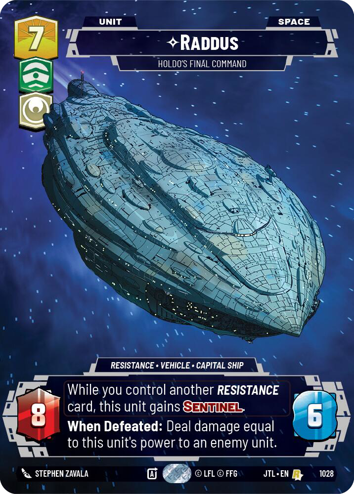 Raddus, Holdo's Final Command, Jump to Lightspeed Card Art