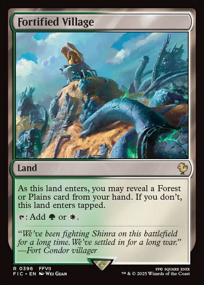 Fortified Village, Final fantasy commander Card Art