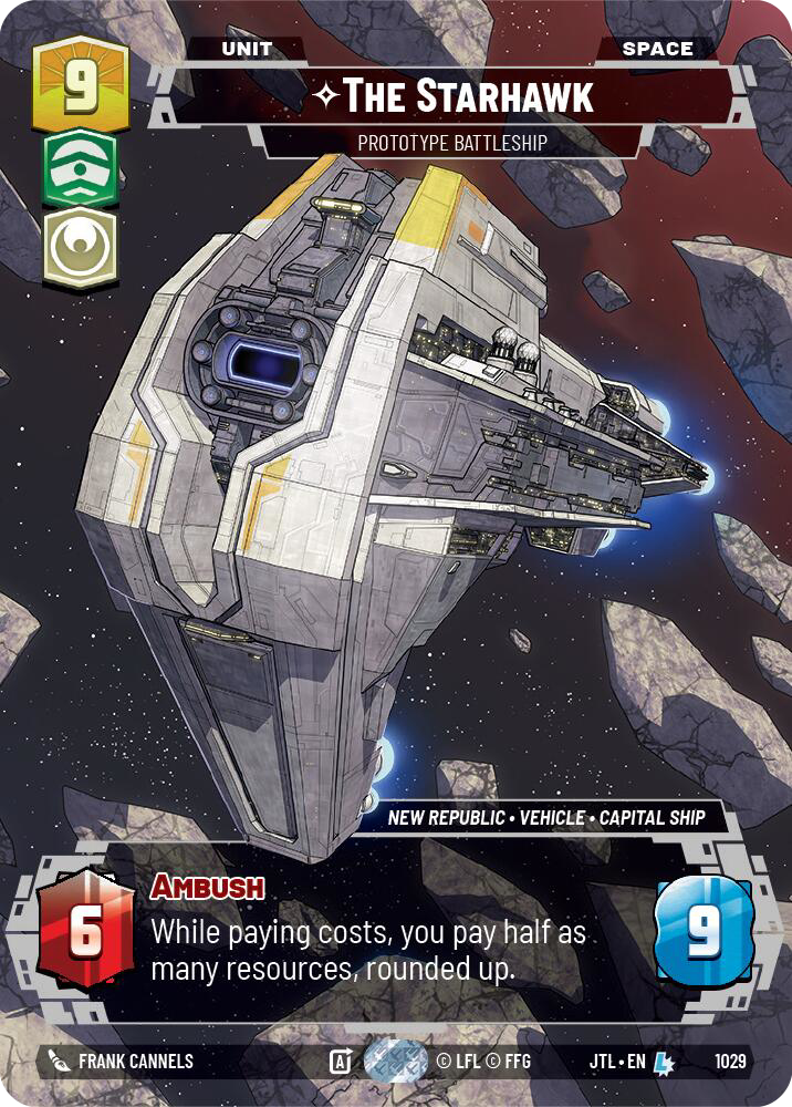 The Starhawk, Prototype Battleship, Jump to Lightspeed Card Art