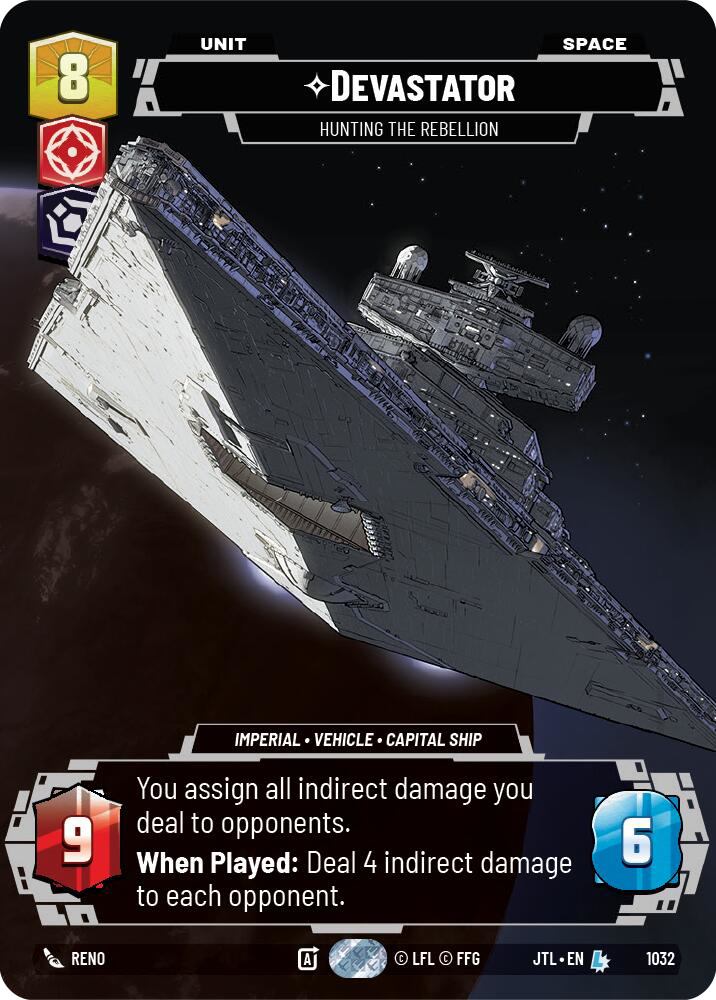Devastator, Hunting the Rebellion, Jump to Lightspeed Card Art
